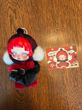 Pop Mart x Skullpanda Winter Symphony Plush Pendant - Rock On